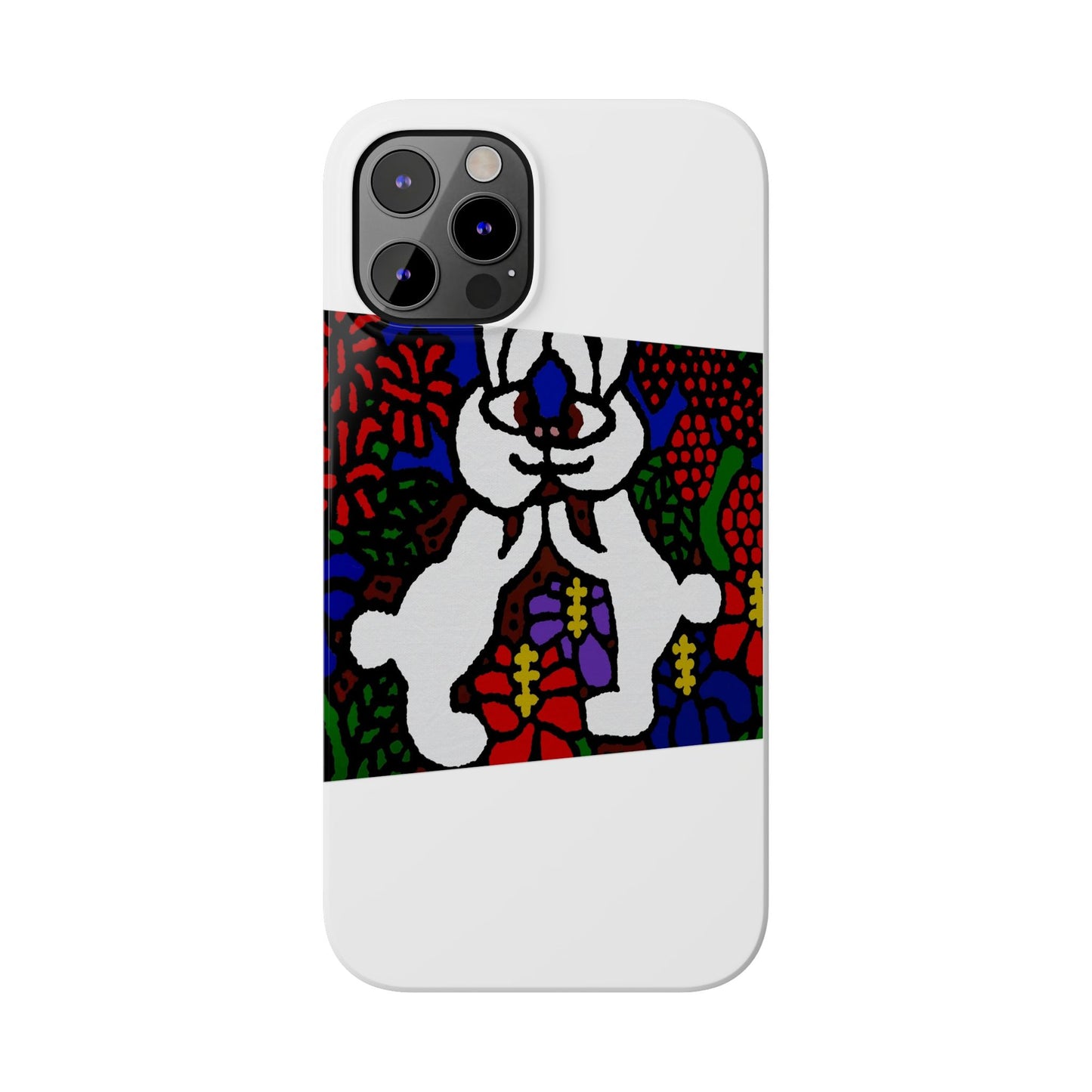 Bunnies in love Slim Phone Case