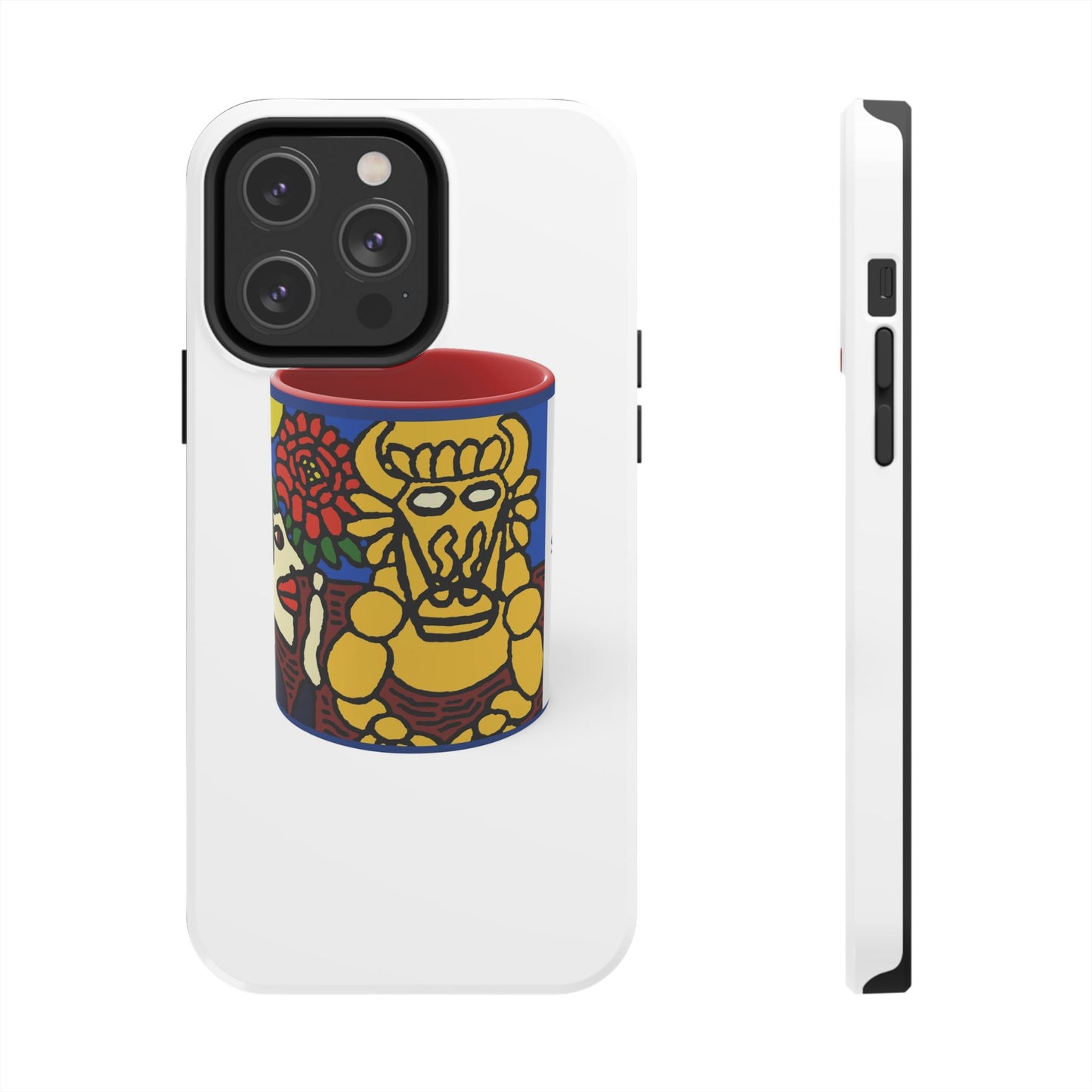 The warrior hailing the mighty golden dragon Tough Phone Case