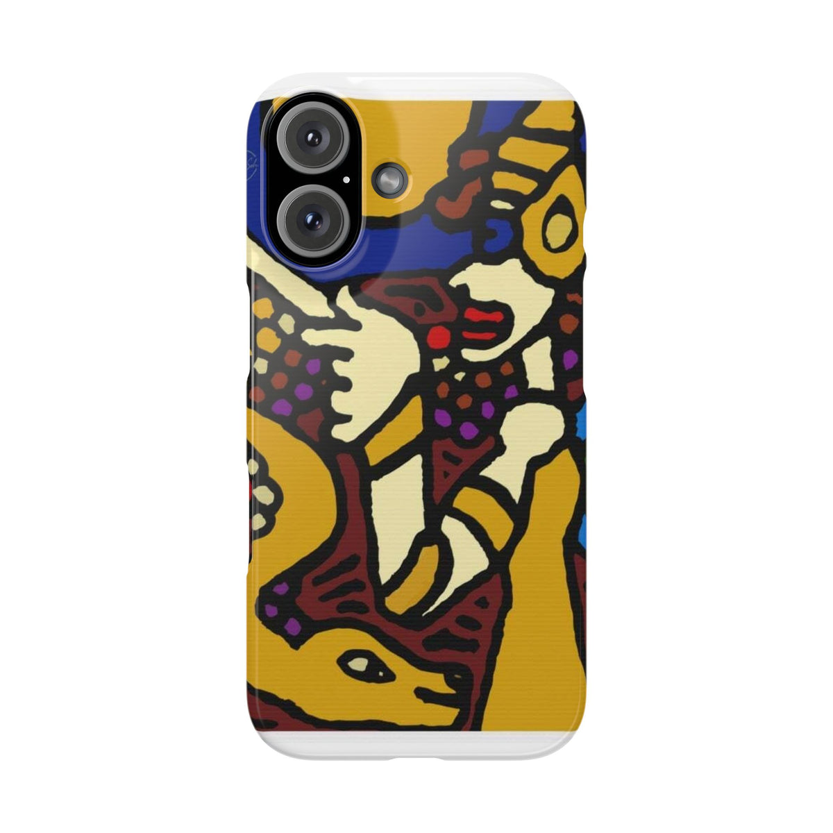 The golden snake being blessed by the fairy Slim Phone Case