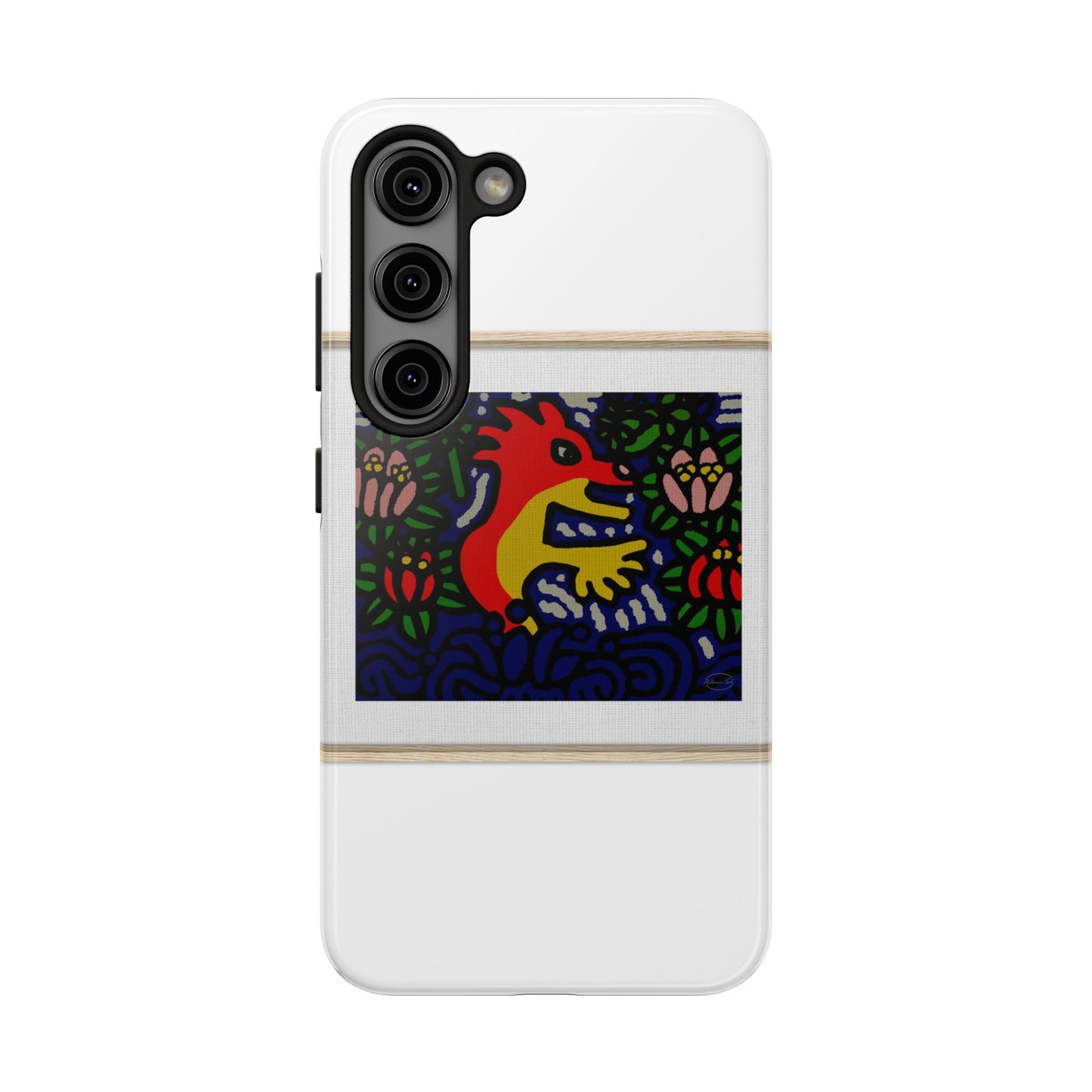 Breaking through the surface of a lotus pond Tough Phone Case