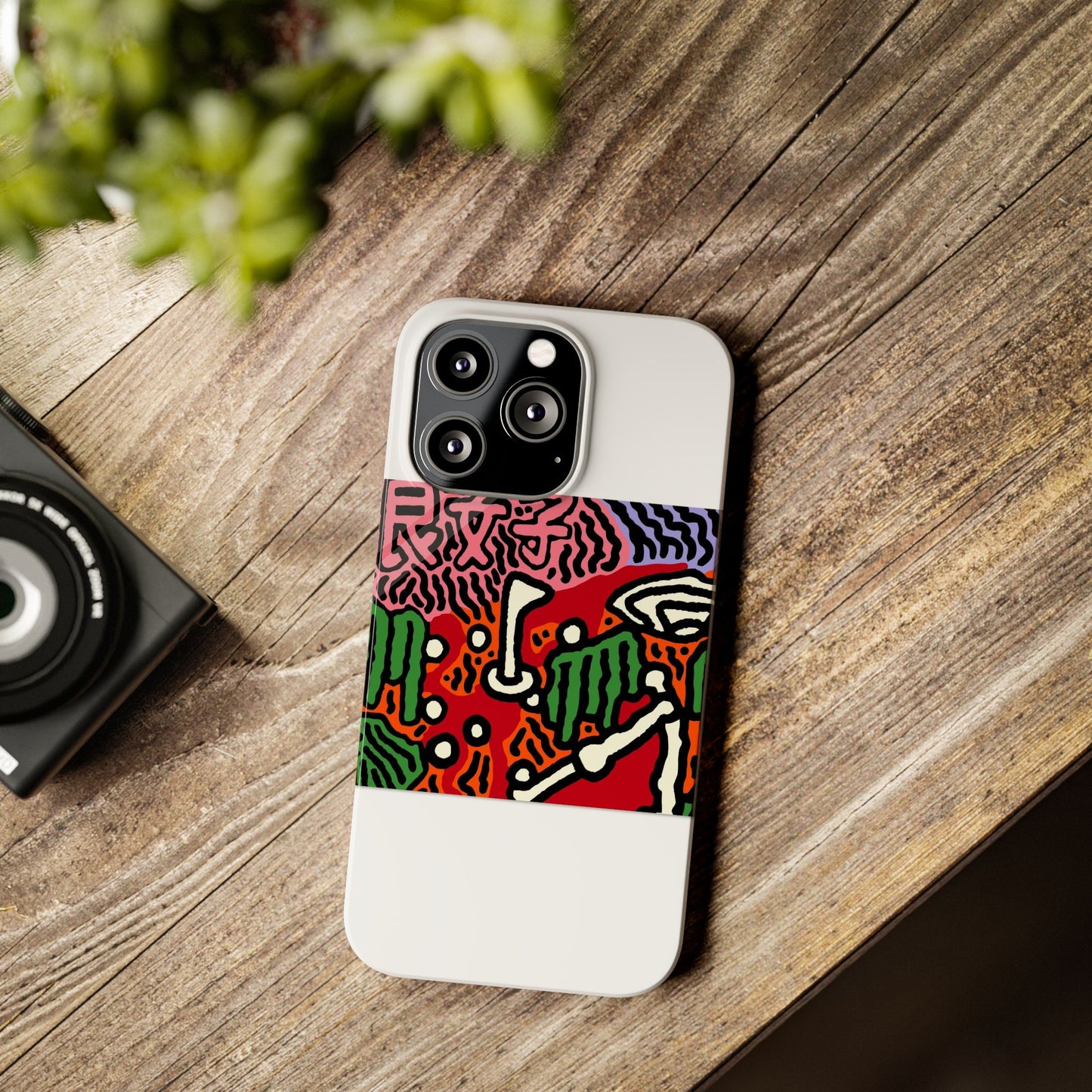 Scoring goals throughout life Slim Phone Case