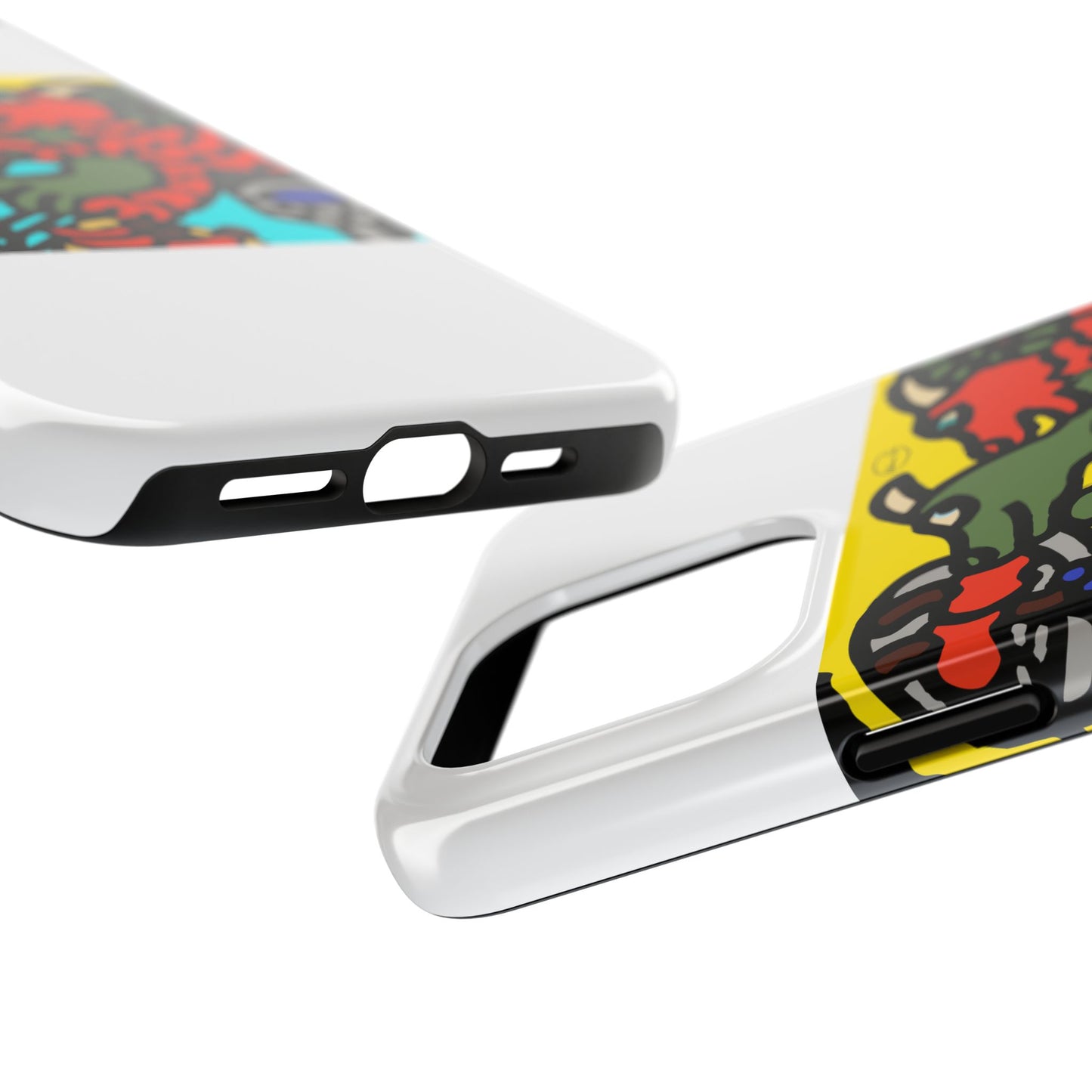 Two dragons enjoying a feast together Tough Phone Case