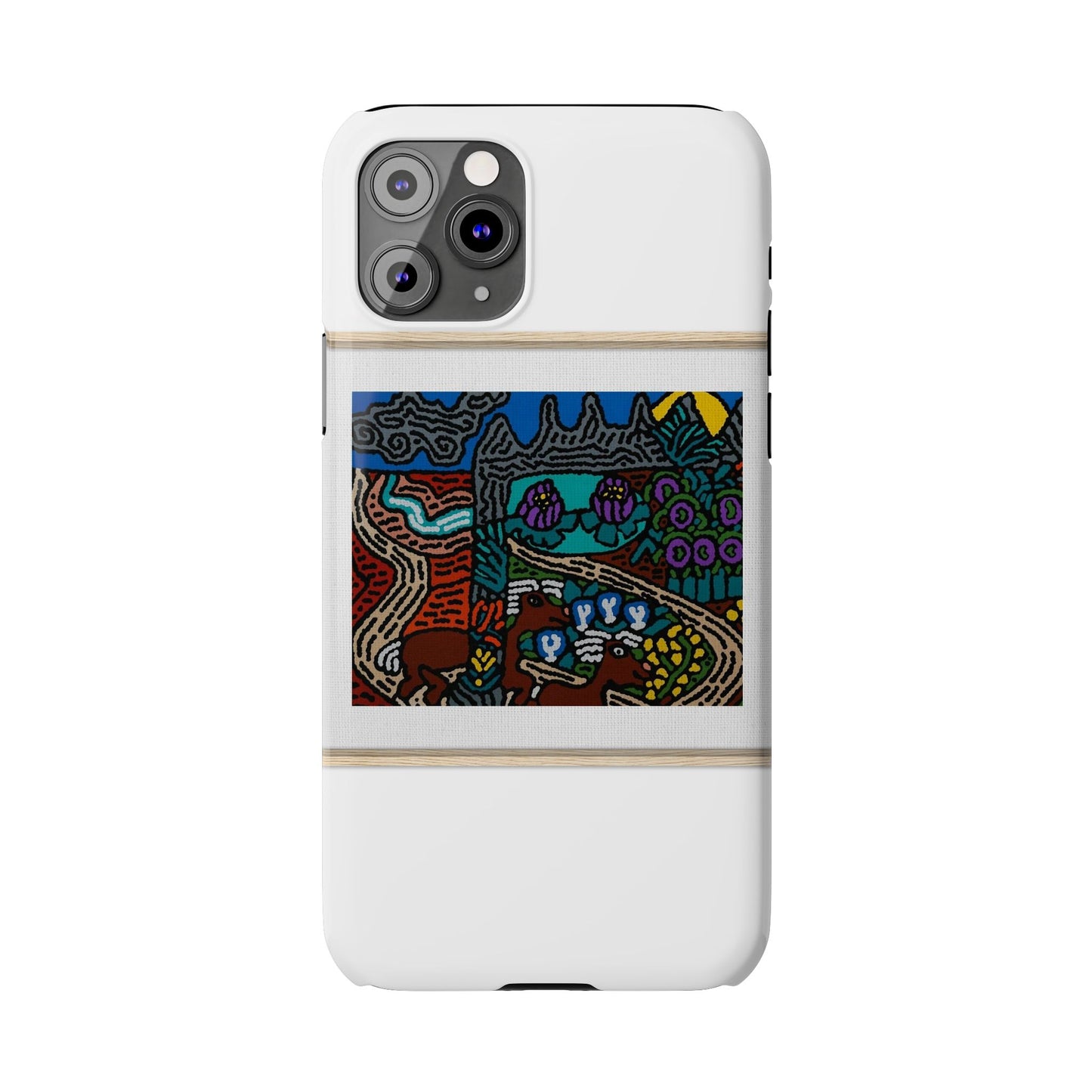 Road to a Sanctuary and Oasis Slim Phone Case