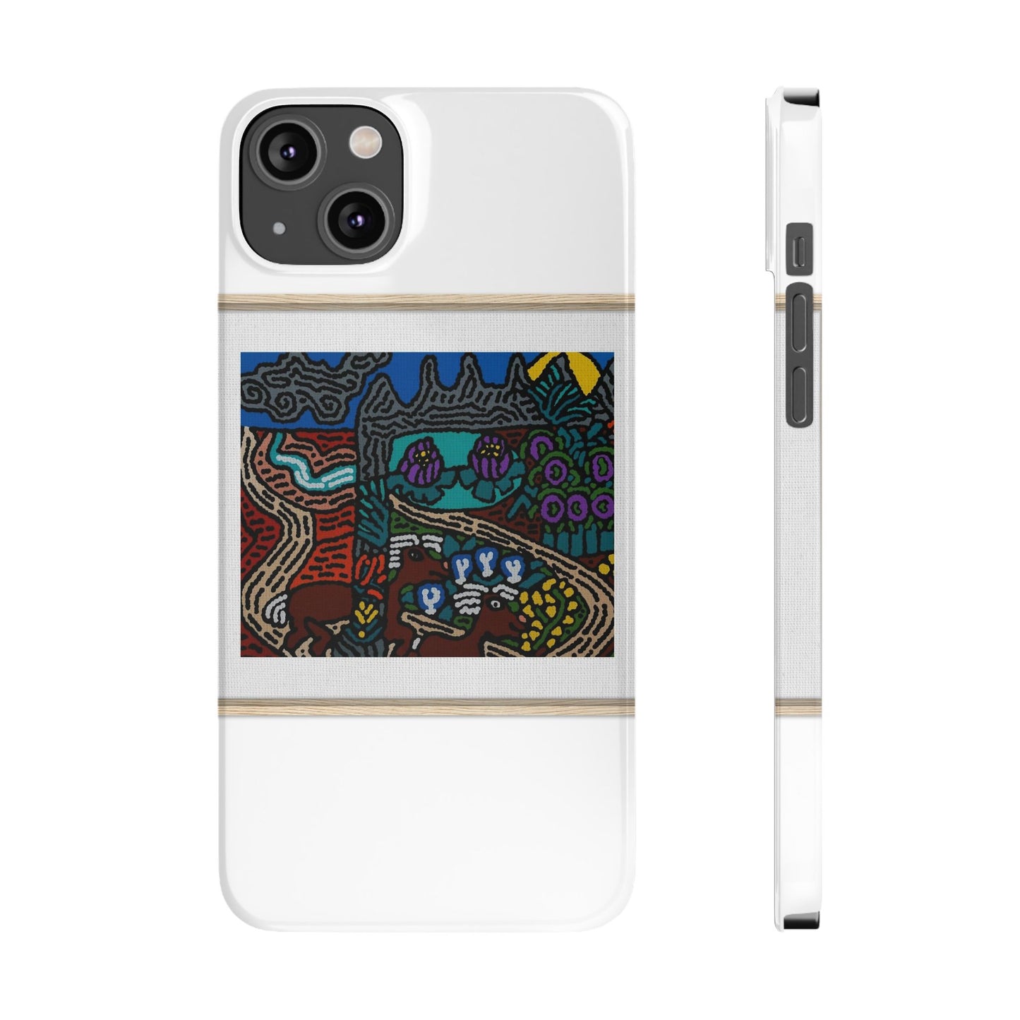 Road to a Sanctuary and Oasis Slim Phone Case