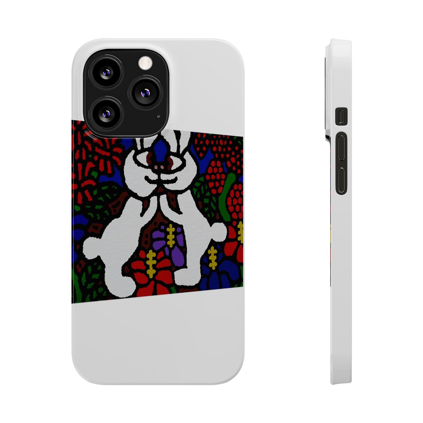 Bunnies in love Slim Phone Case