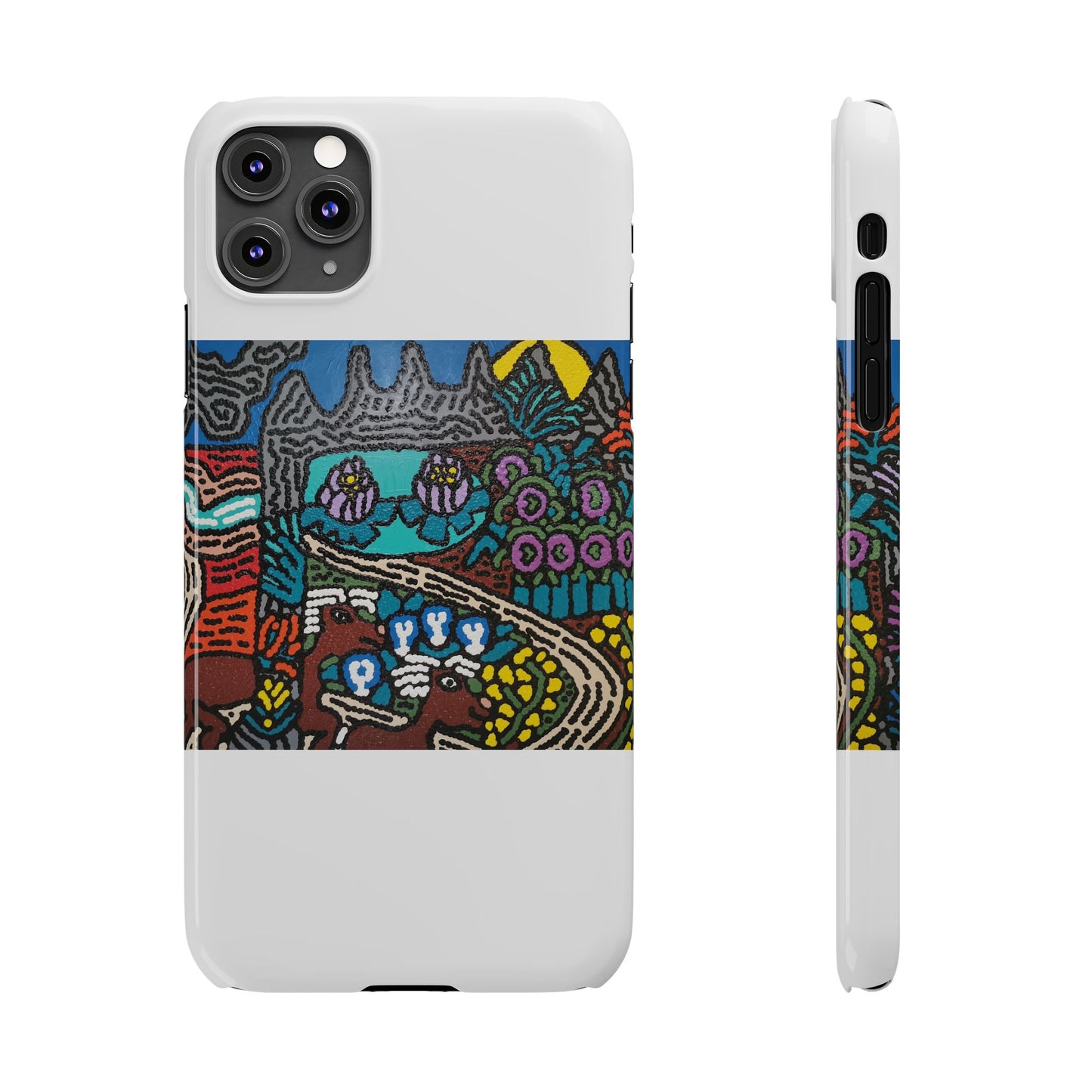 Going to the valley of hope and prosperity Slim Phone Case