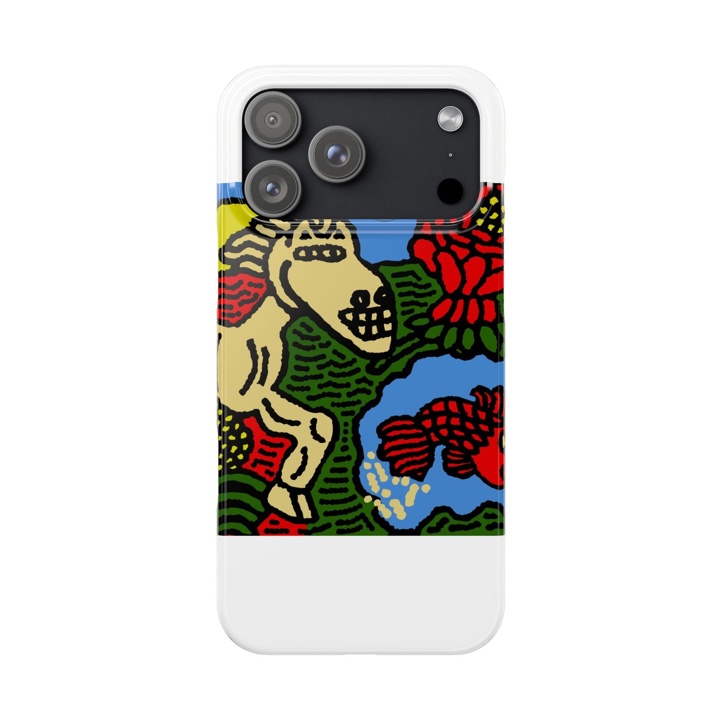 Galloping carefree through life Slim Phone Case