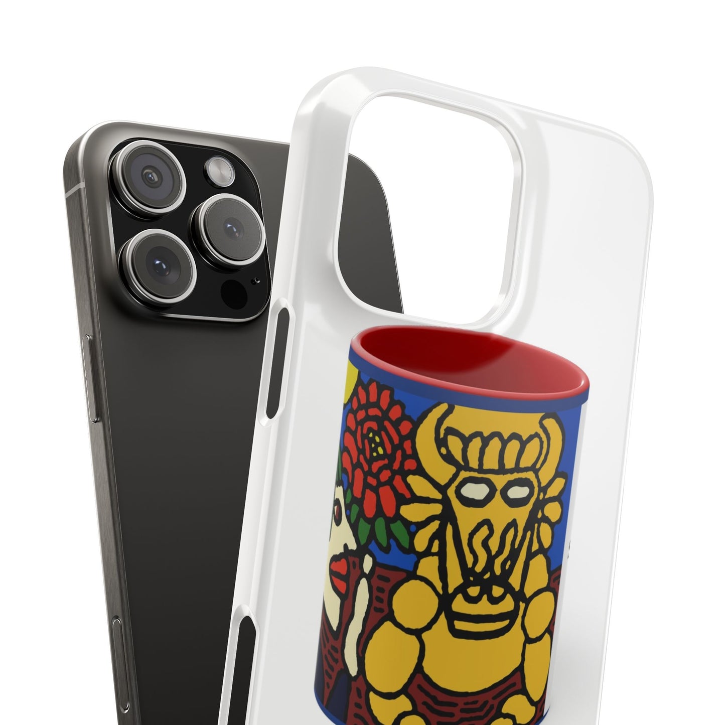 The warrior hailing the mighty golden dragon Slim Phone Case