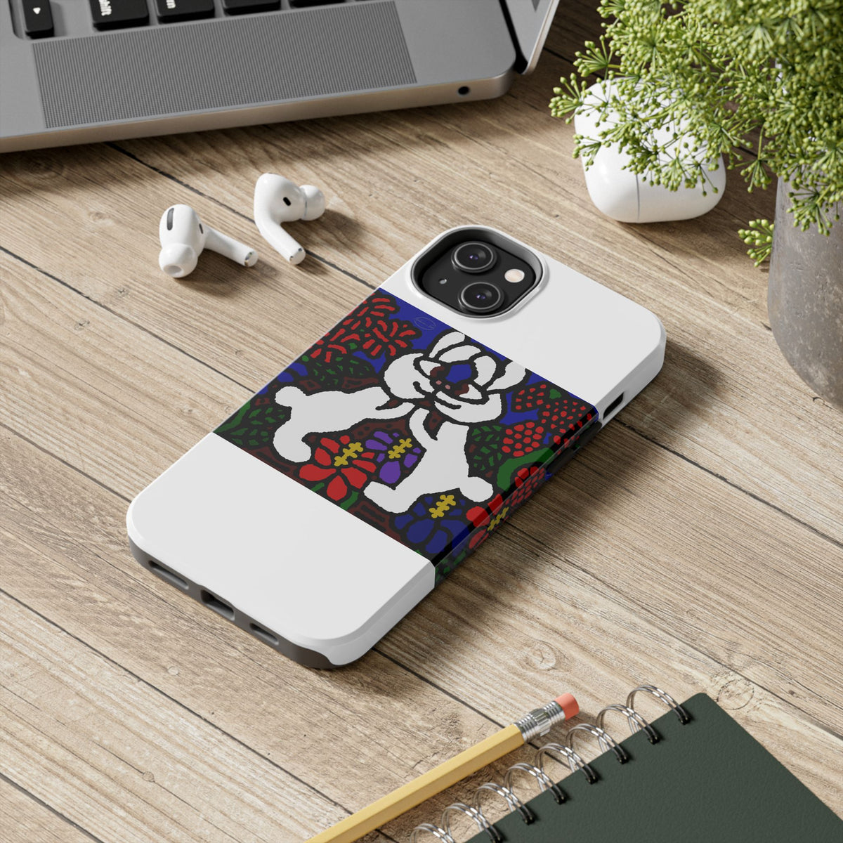 Bunnies in love Tough Phone Case