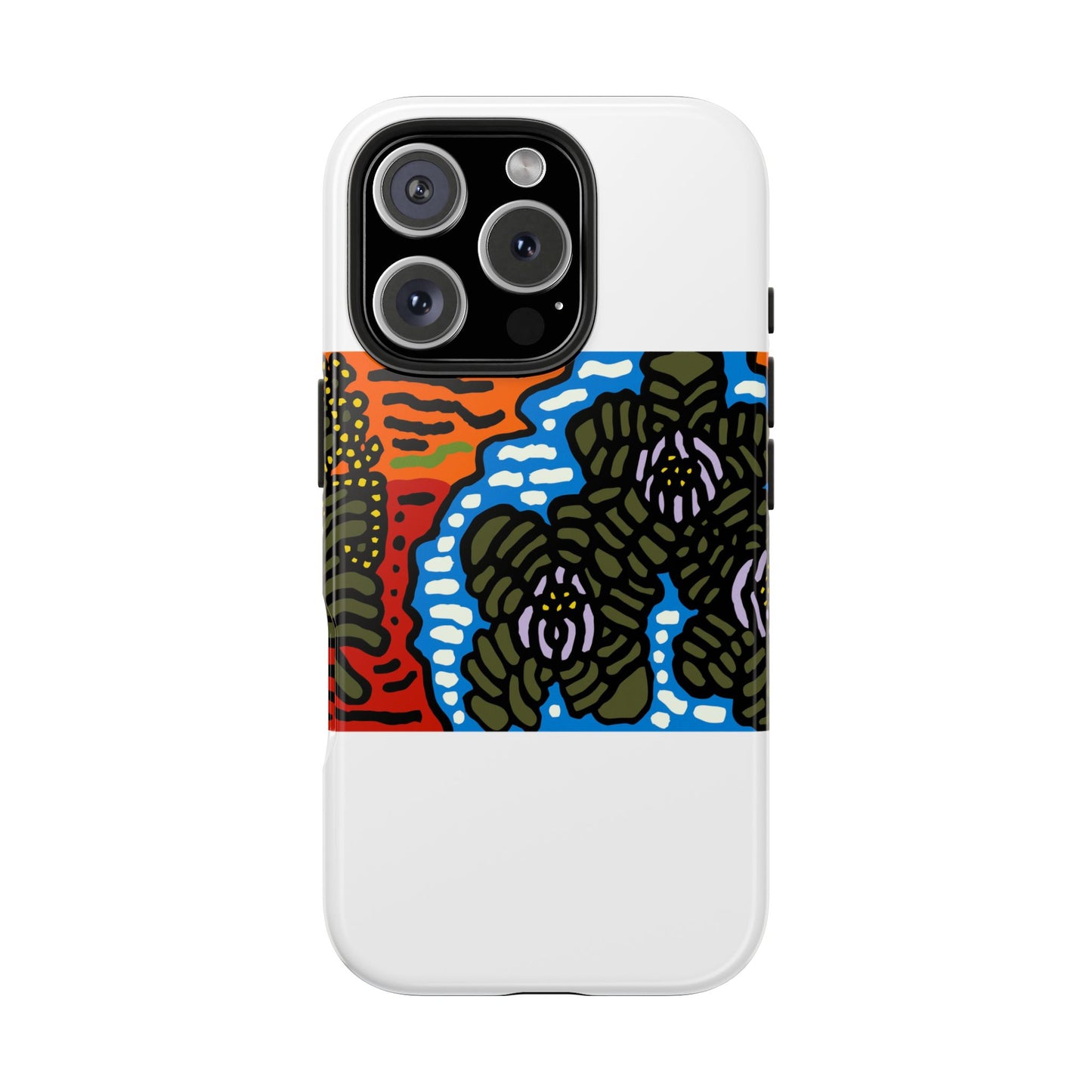 The Sri Lankan water lilies meets the Australian wattle Tough Phone Case