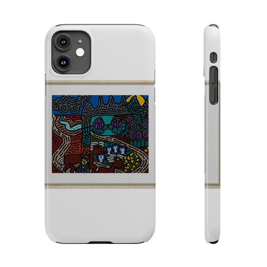 Road to a Sanctuary and Oasis Slim Phone Case