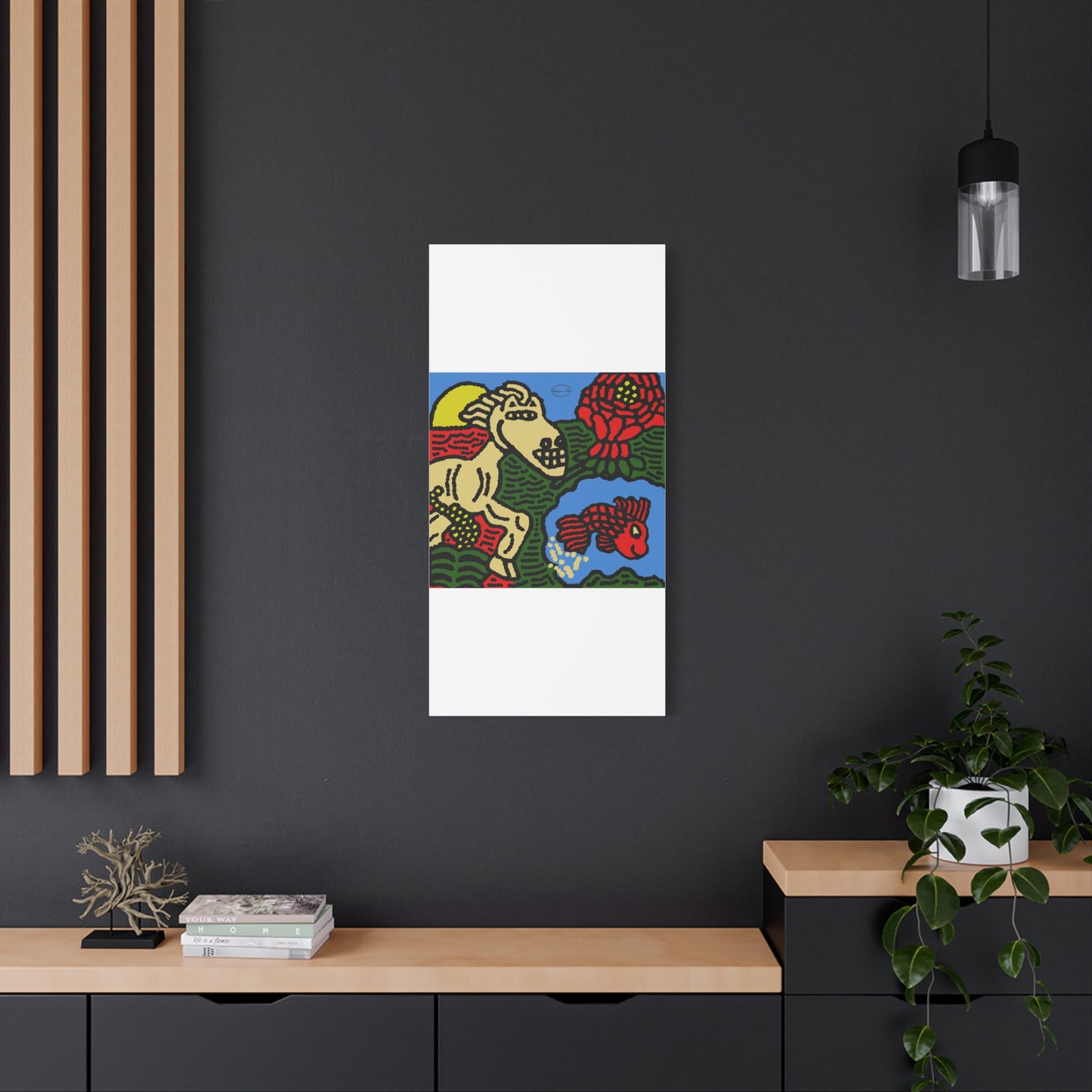 Galloping carefree through life Canvas (Small)