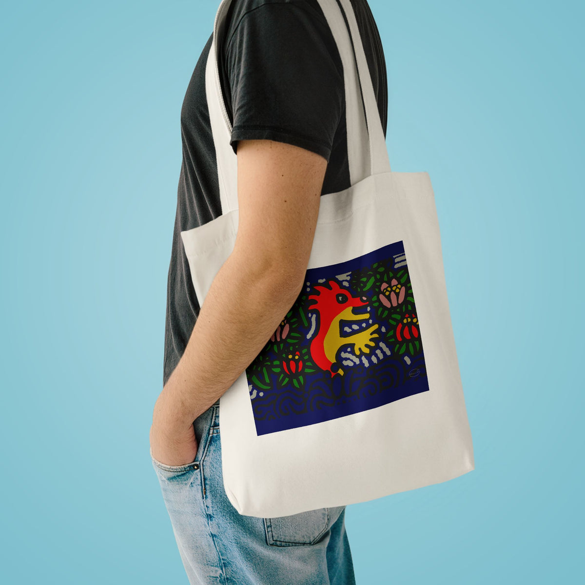 Breaking through the surface of a lotus pond Classic Tote Bag