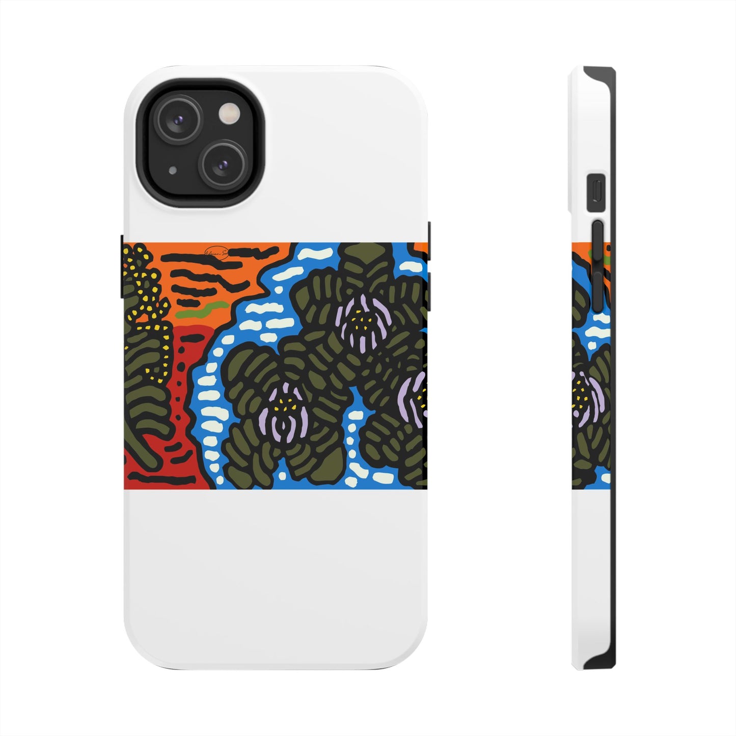 The Sri Lankan water lilies meets the Australian wattle Tough Phone Case