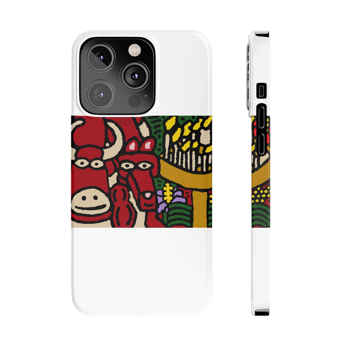 Going blessed by light together Slim Phone Case