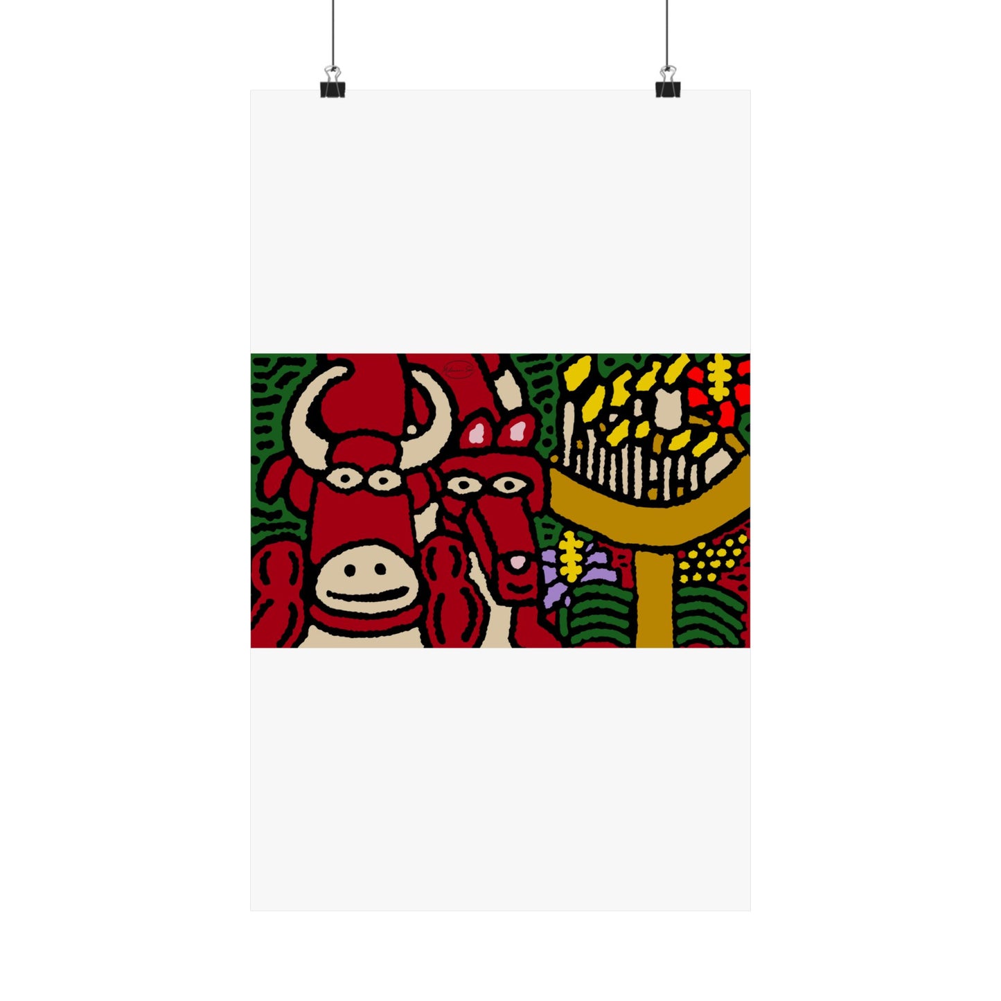 Going blessed by light together Matte Poster Vertical (Small)