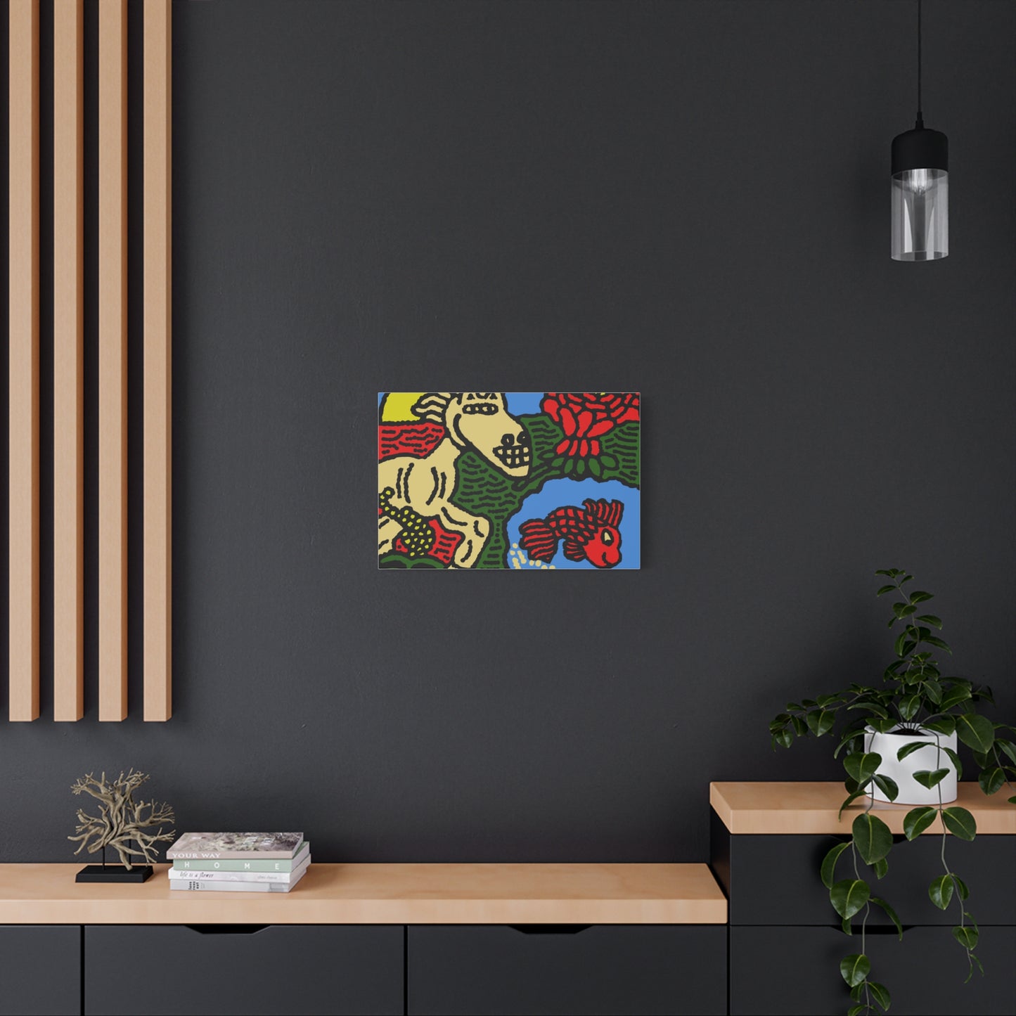 Galloping carefree through life Canvas (Small)