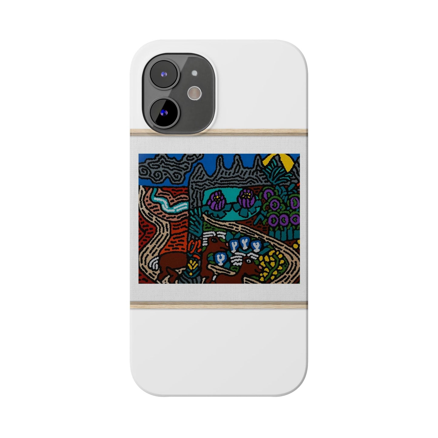 Road to a Sanctuary and Oasis Slim Phone Case