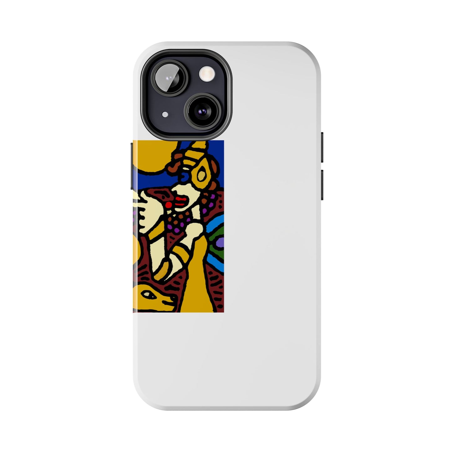 The golden snake being blessed by the fairy Tough Phone Case