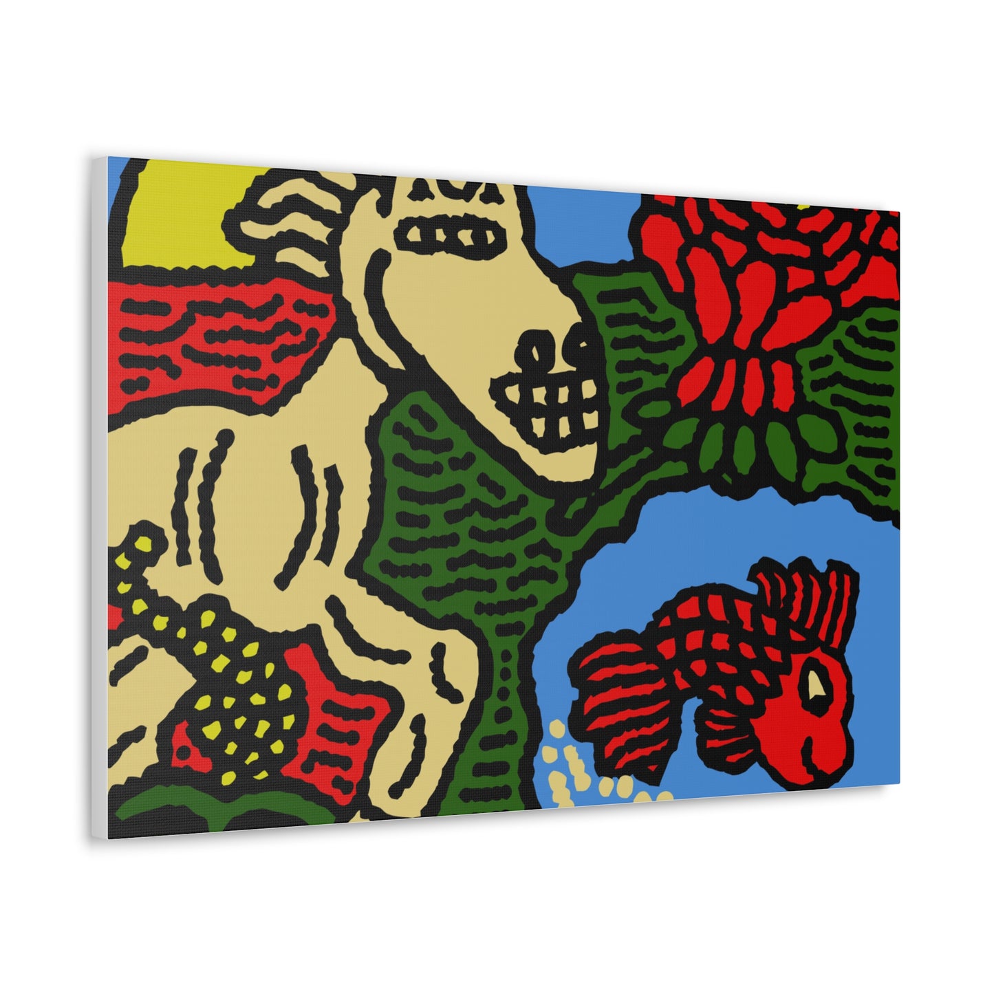 Galloping carefree through life Canvas (Large)