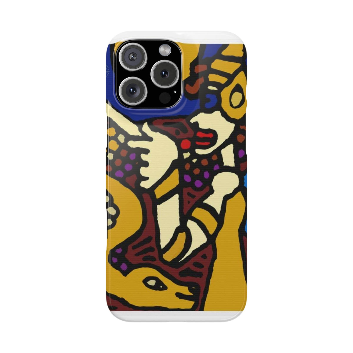 The golden snake being blessed by the fairy Slim Phone Case