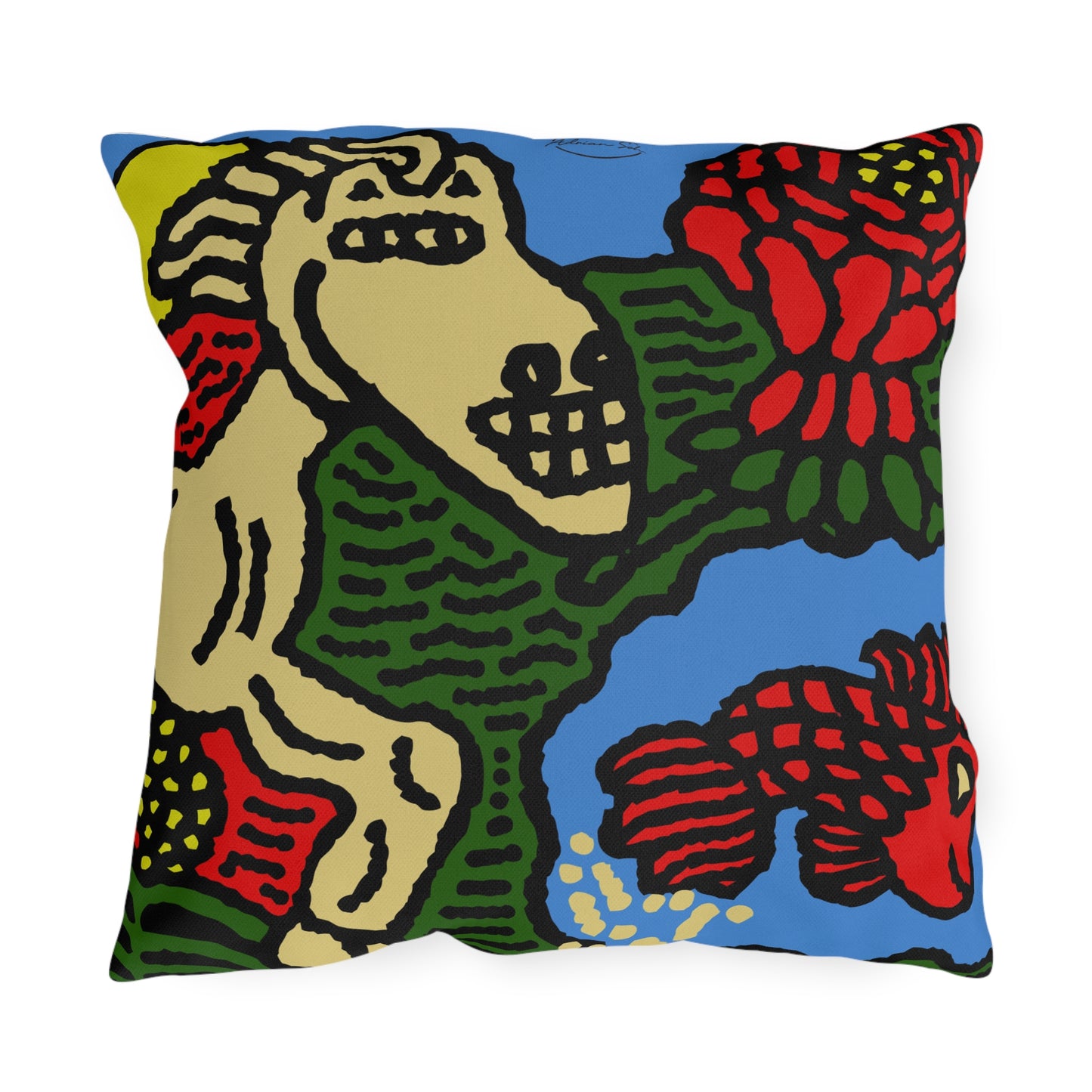 Galloping carefree through life — Outdoor Pillow