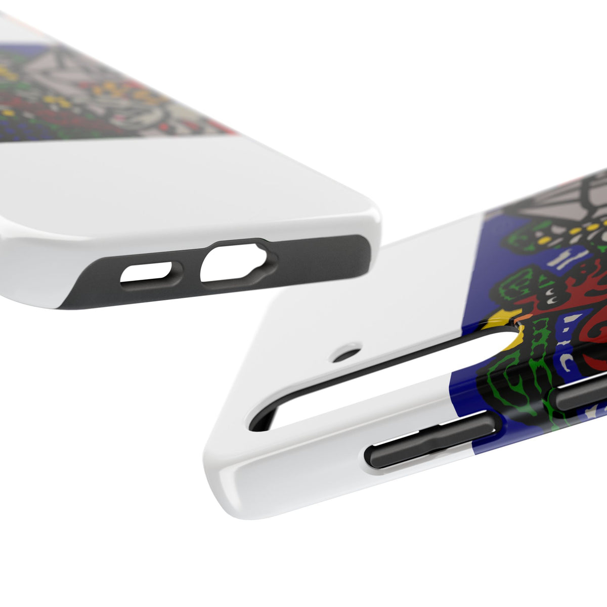Bunny welcoming a friendly horse on his journey Tough Phone Case
