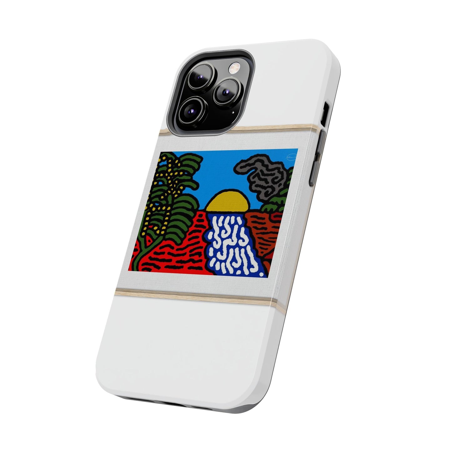 The river that joins the Australian wattle and Lebanese cedar tree in friendship Tough Phone Case