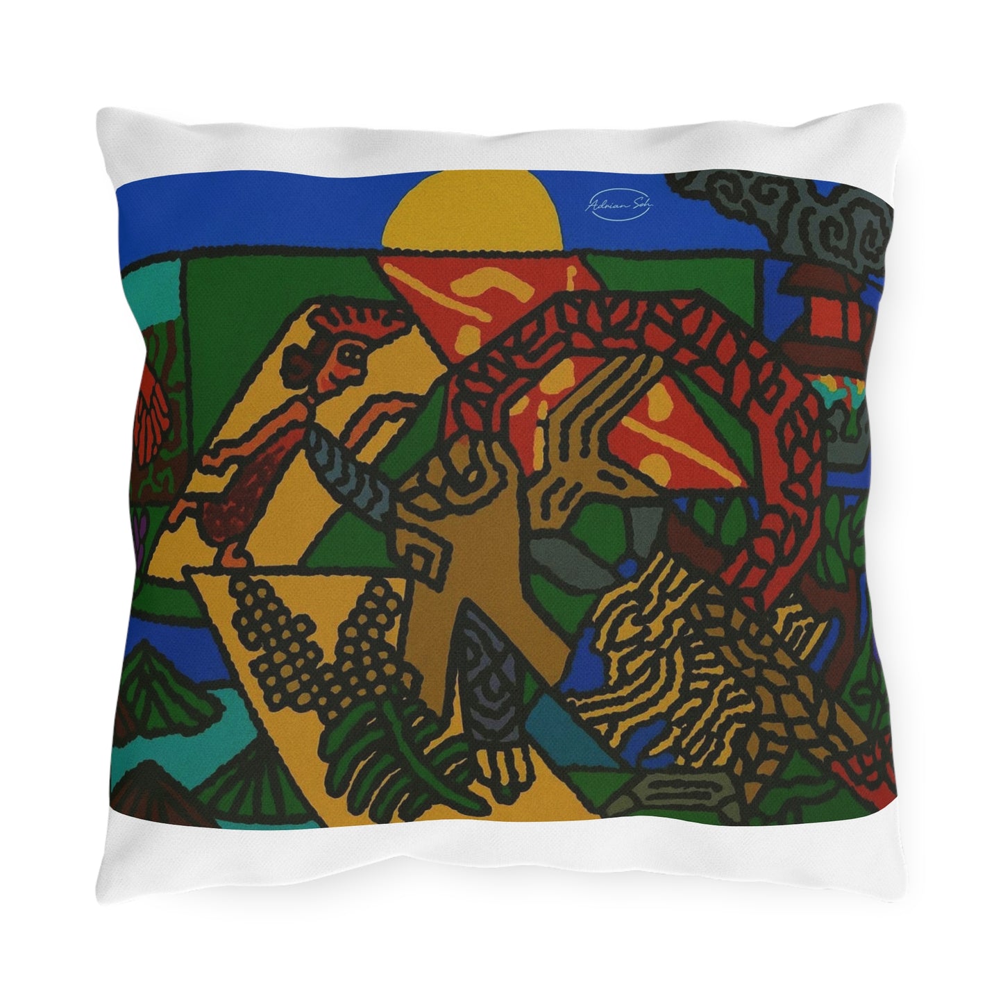 Drawing your own destiny — Outdoor Pillow