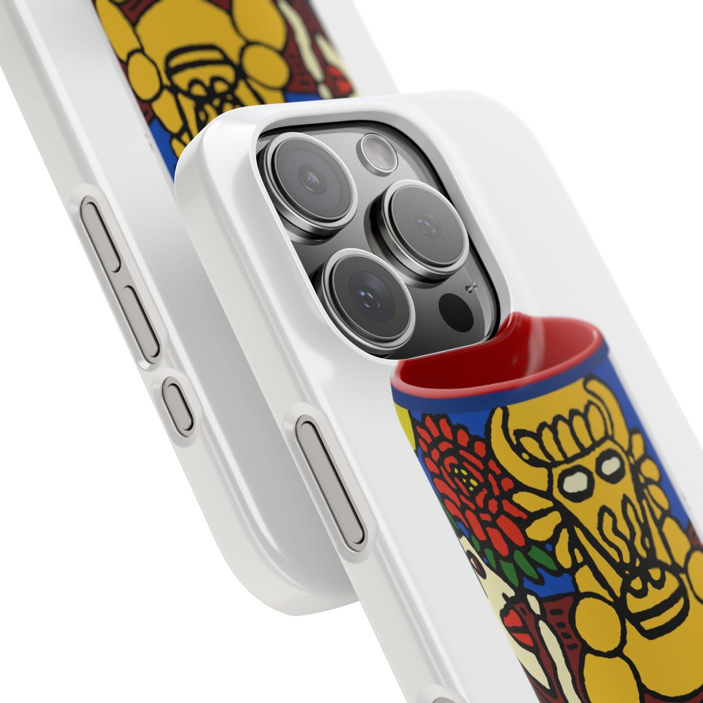 The warrior hailing the mighty golden dragon Slim Phone Case