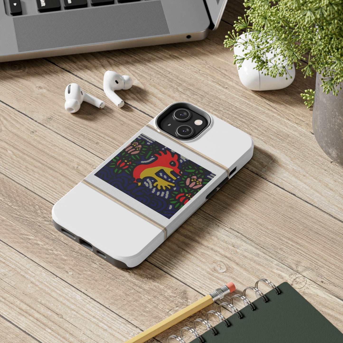 Breaking through the surface of a lotus pond Tough Phone Case