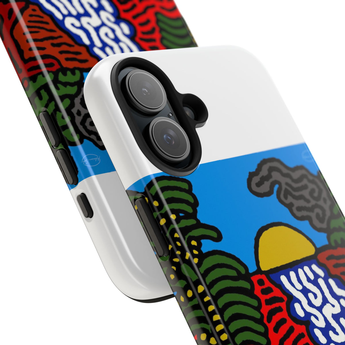 The river that joins the Australian wattle and Lebanese cedar tree in friendship Tough Phone Case