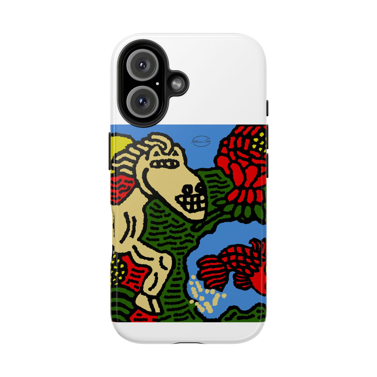 Galloping carefree through life Tough Phone Case