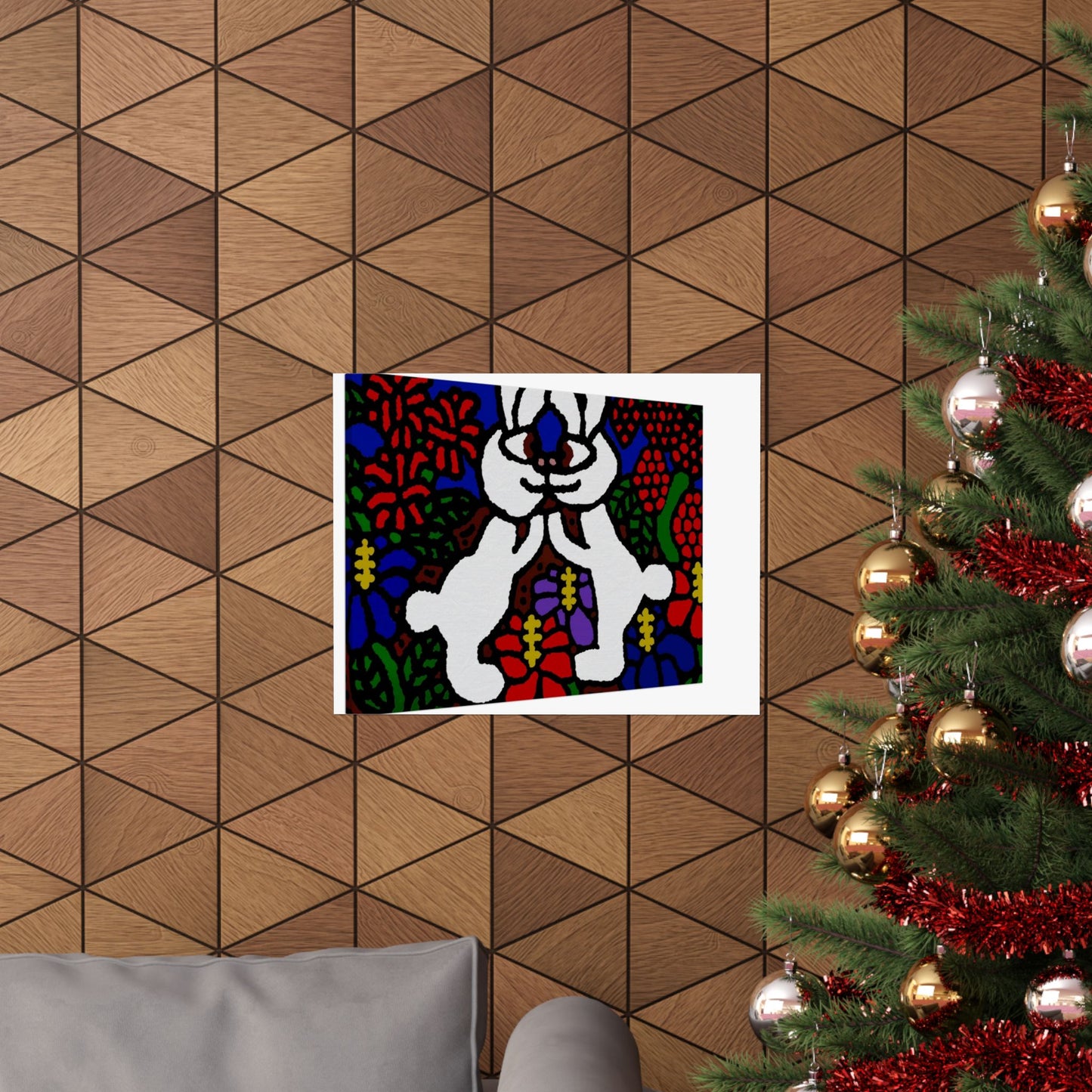 Bunnies in love Matte Poster Horizontal (Small)