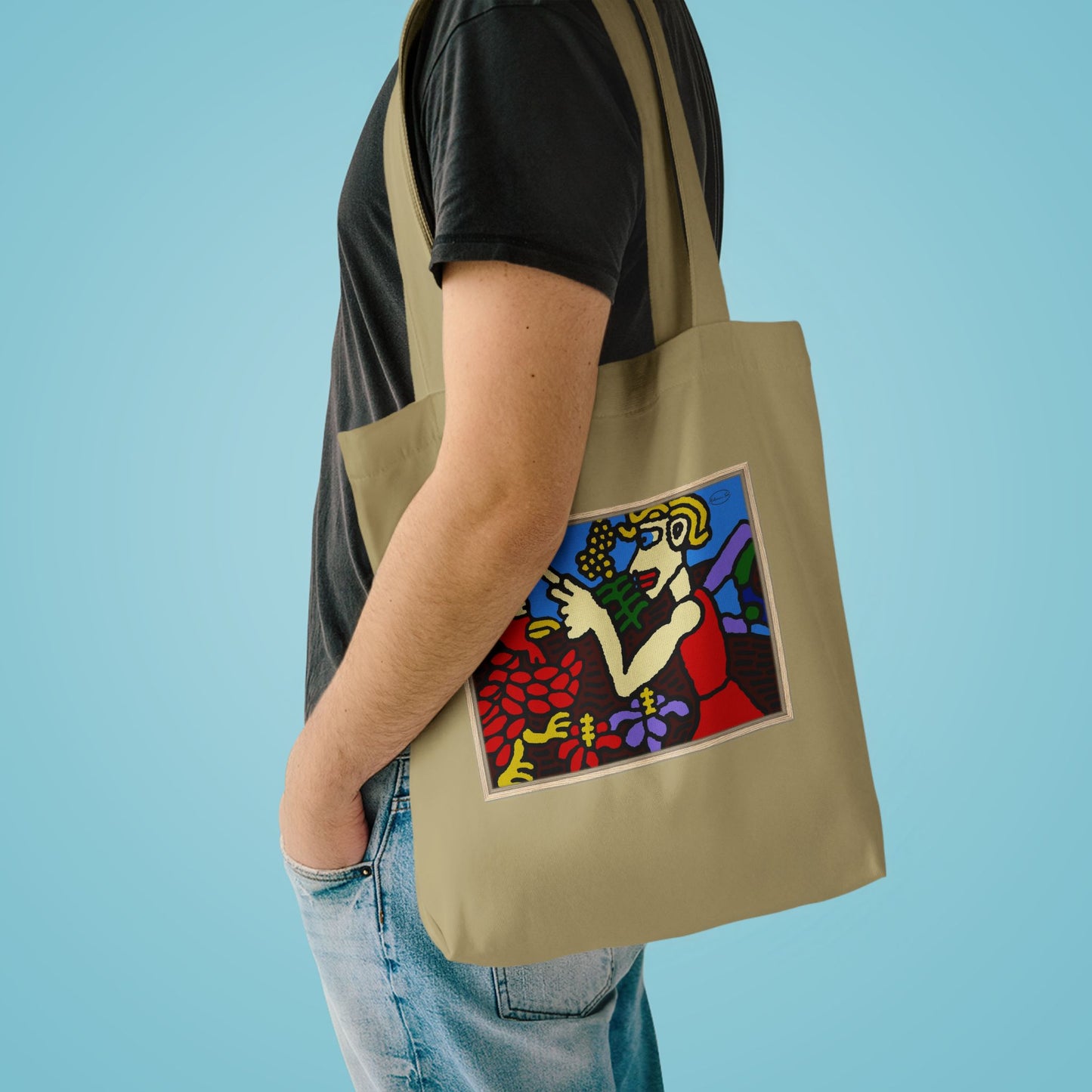 The hen gaining a blessing from a fairy Classic Tote Bag