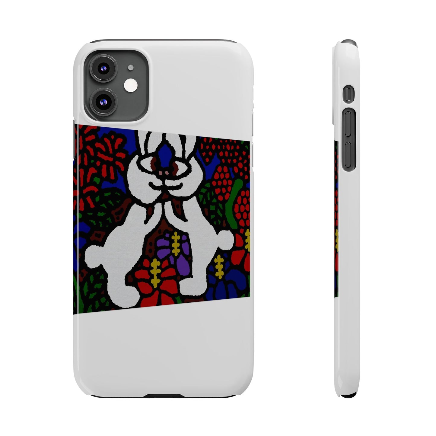 Bunnies in love Slim Phone Case