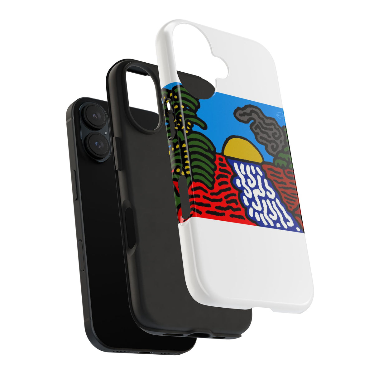 The river that joins the Australian wattle and Lebanese cedar tree in friendship Tough Phone Case