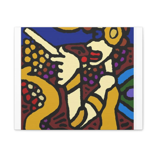 The golden snake being blessed by the fairy Canvas (Large)