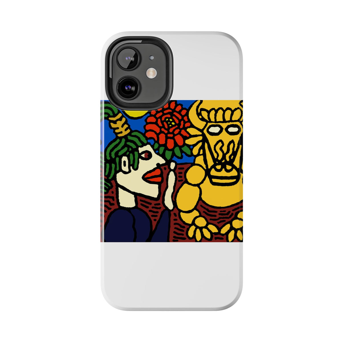 The warrior hailing the mighty golden dragon Tough Phone Case
