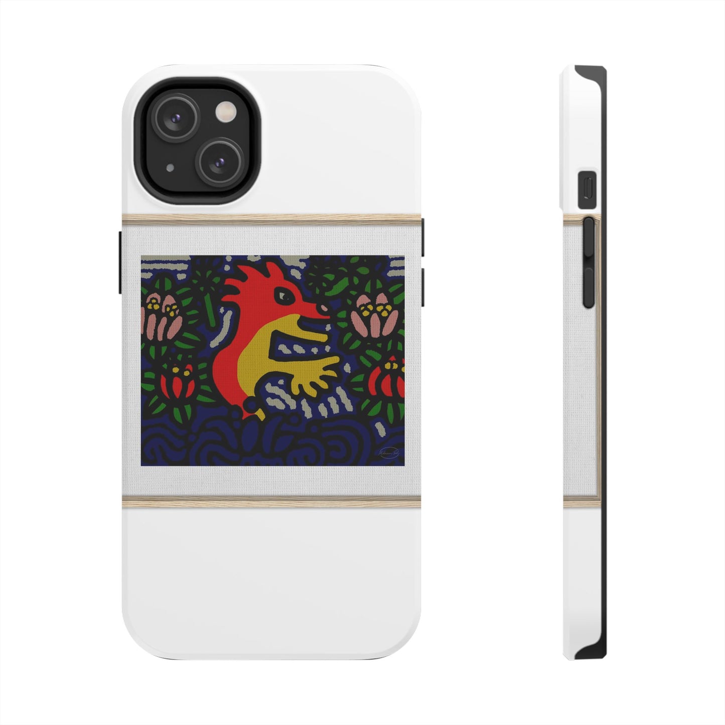 Breaking through the surface of a lotus pond Tough Phone Case