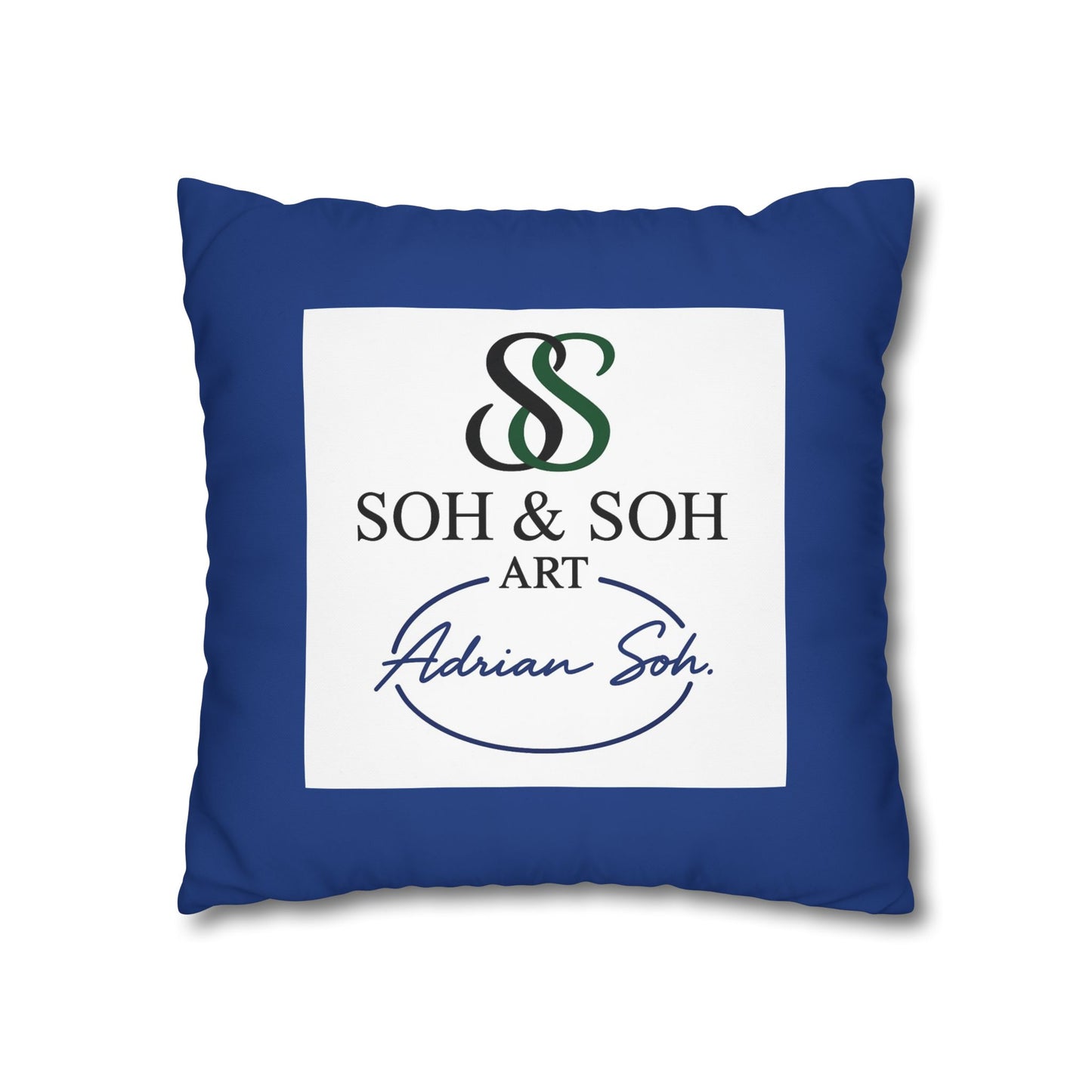 Colorful Folk Art Fox Throw Pillowcase — Square Poly Canvas Decorative Pillow Cover - Breaking through the surface of a lotus pond.