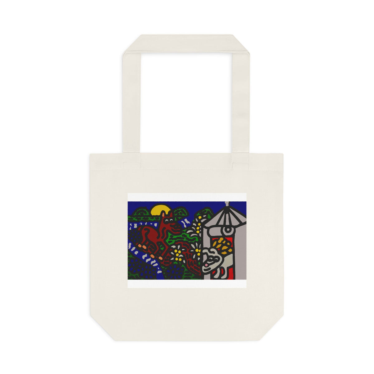 Bunny welcoming a friendly horse on his journey Classic Tote Bag