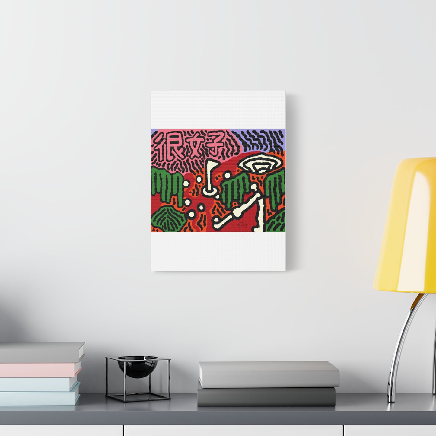 Hitting holes in one throughout life Canvas (Large)