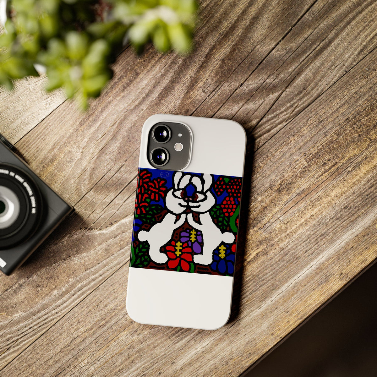 Bunnies in love Slim Phone Case