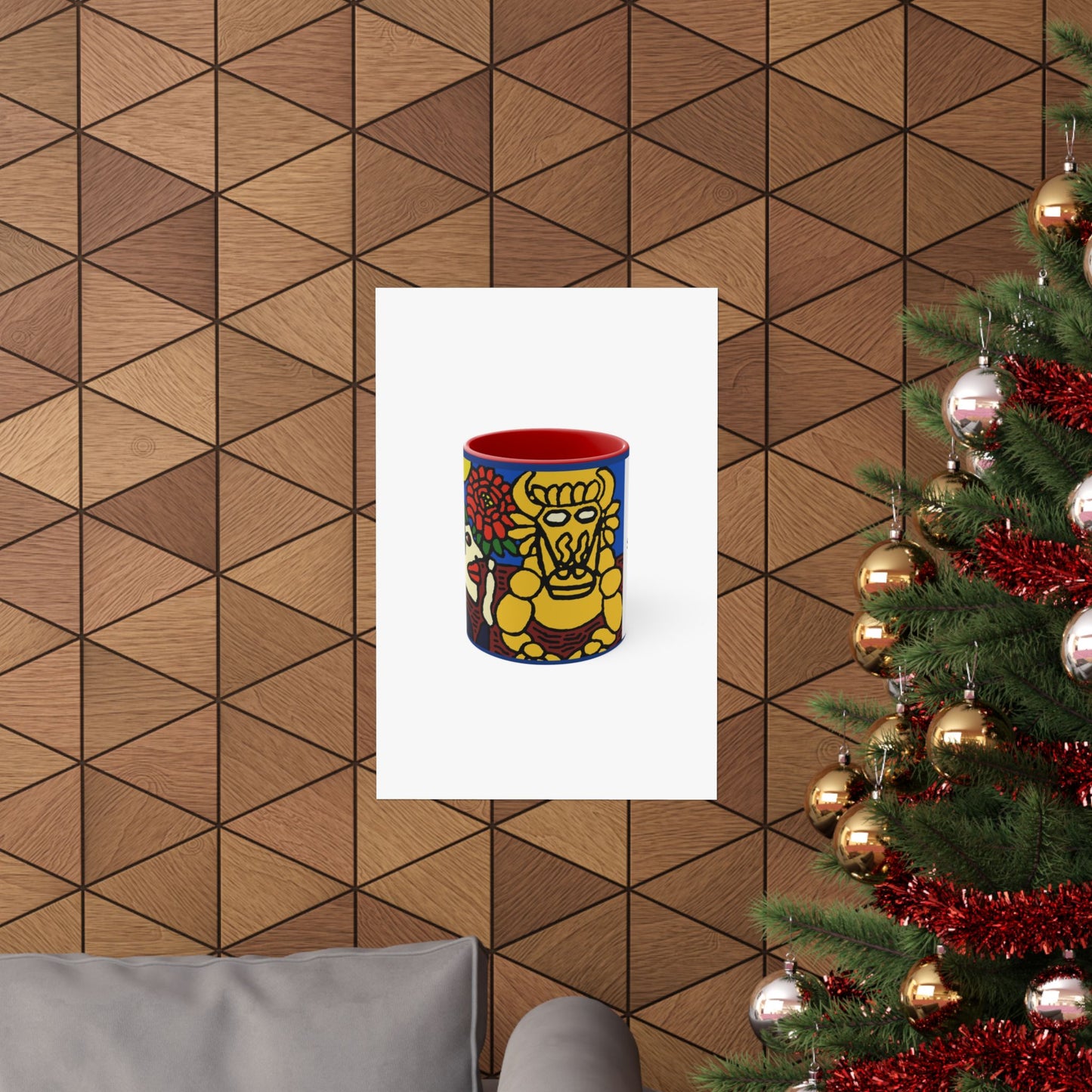 The warrior hailing the mighty golden dragon Matte Poster Vertical (Large)