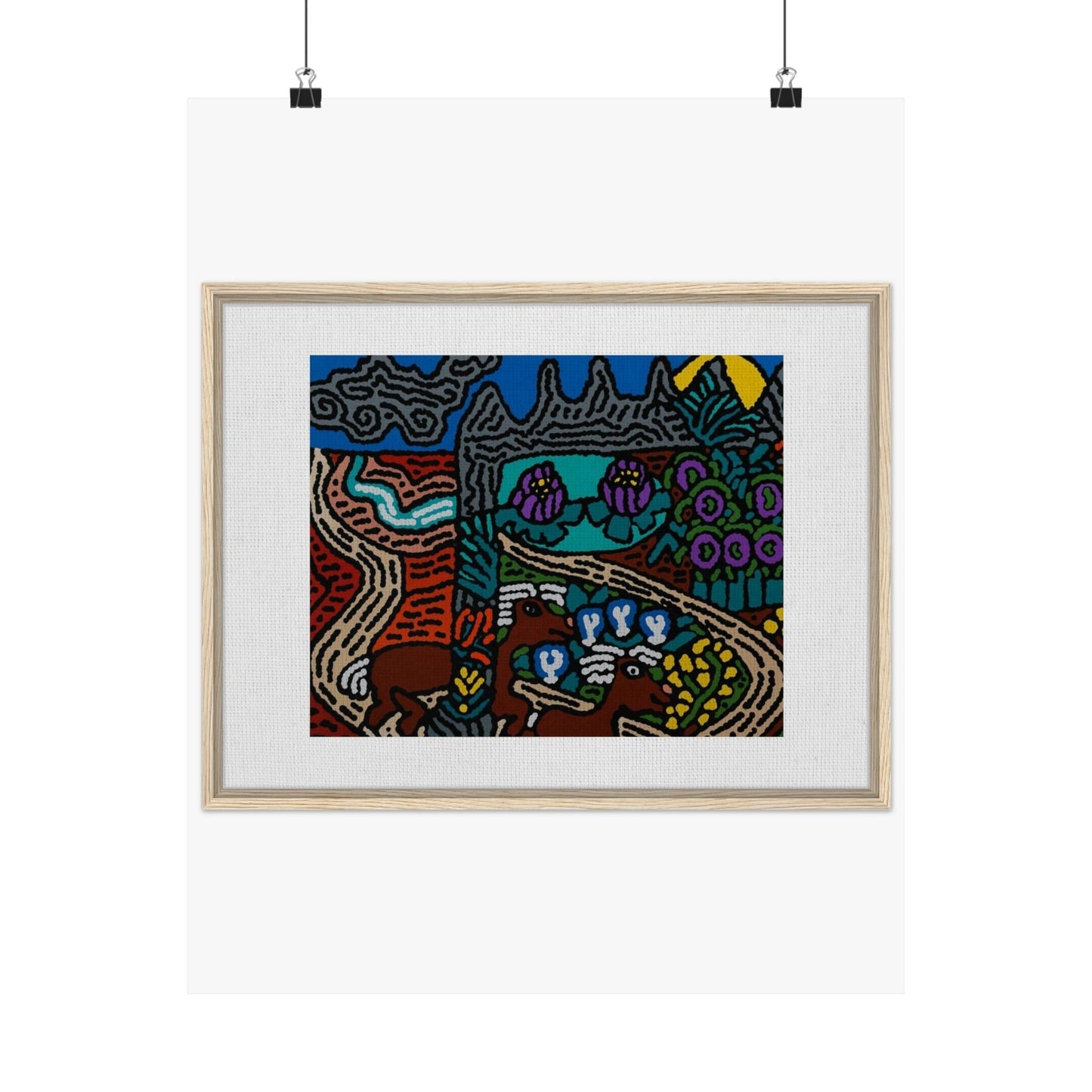 Road to a Sanctuary and Oasis Matte Poster Vertical (Small)