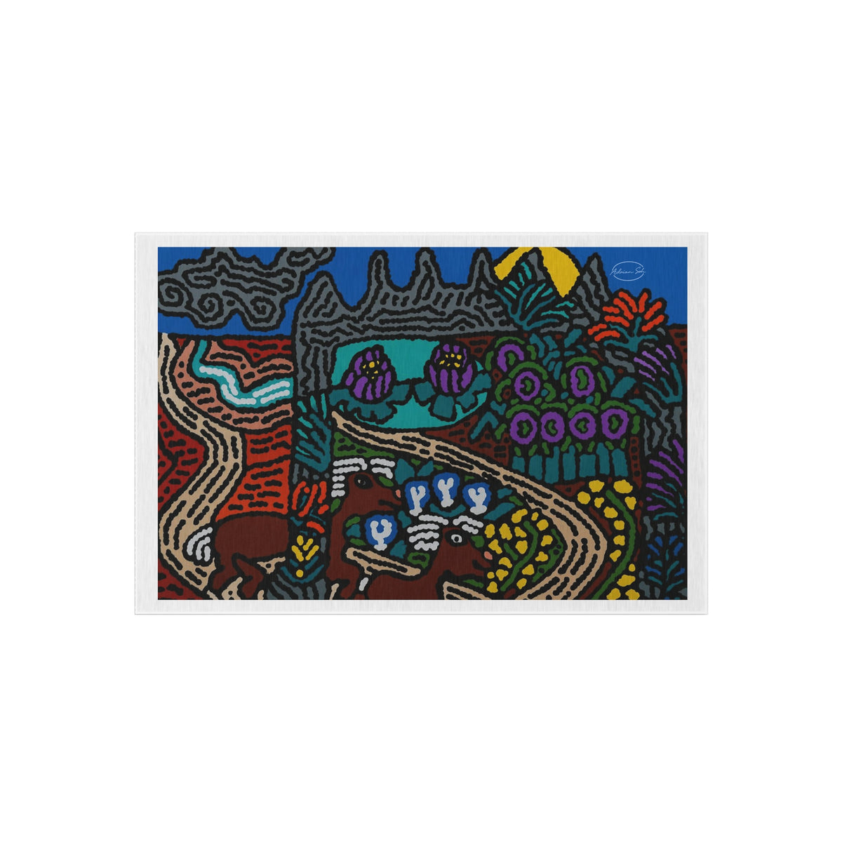 Going to the valley of hope and prosperity — Outdoor Rug