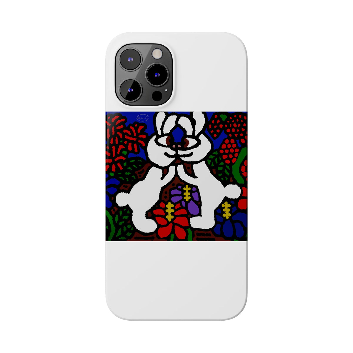 Bunnies in love Slim Phone Case