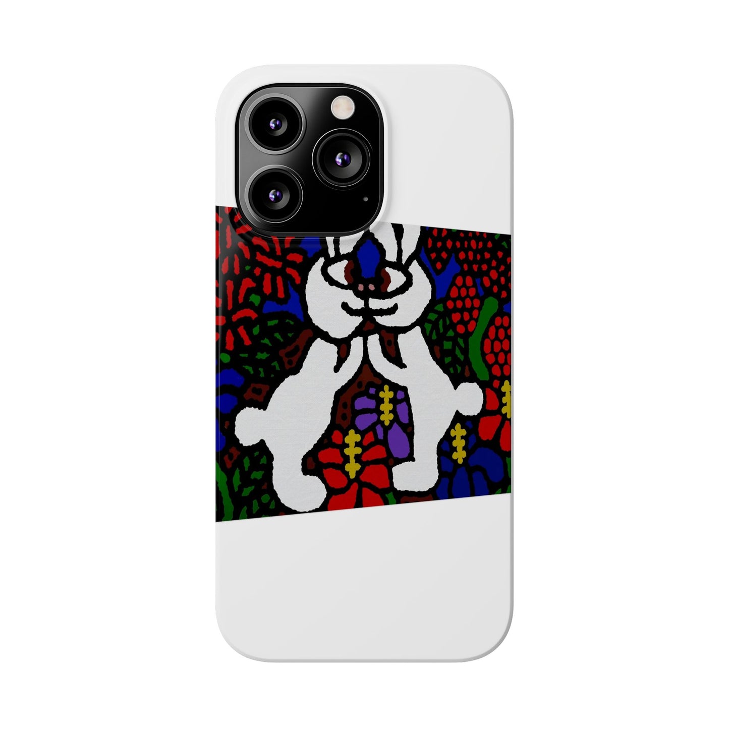 Bunnies in love Slim Phone Case