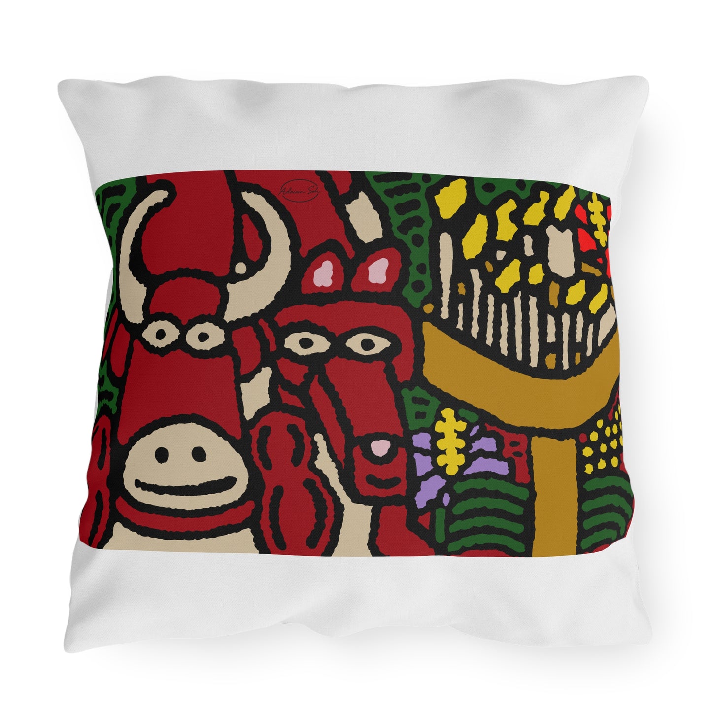 Going blessed by light together — Outdoor Pillow